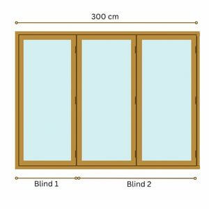 300cm Remote Blinds