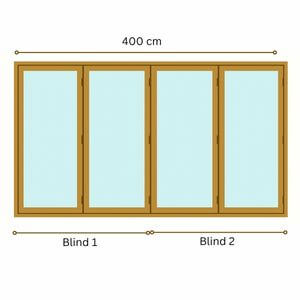 400cm Remote Blinds