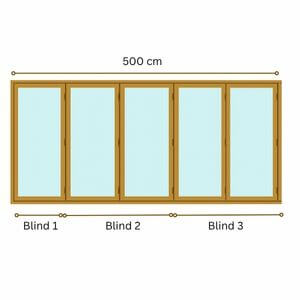 500cm Remote Blinds